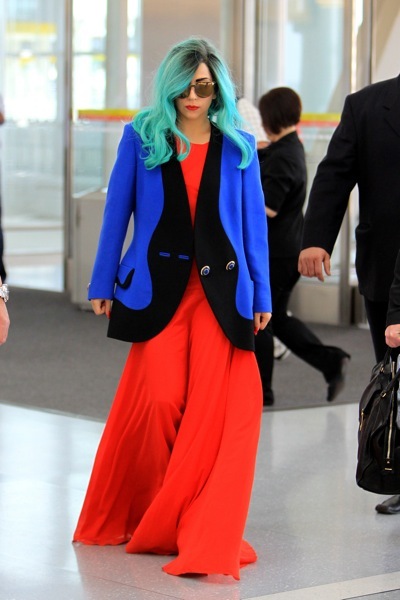 Lady Gaga in red gown