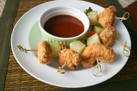 General Tso’s skewers