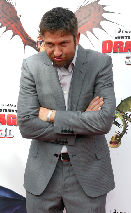 Gerard Butler at How to Train Your Dragon premiere