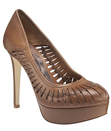 Cage Leather Pump