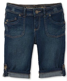 Girl's cuffed bermuda shorts