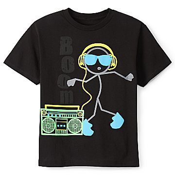 Glow-in-the-dark graphic T-shirt