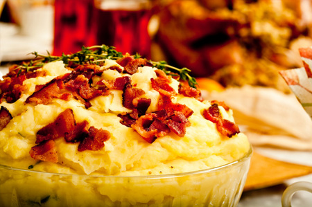 Holiday bacon crumble mashed potatoes