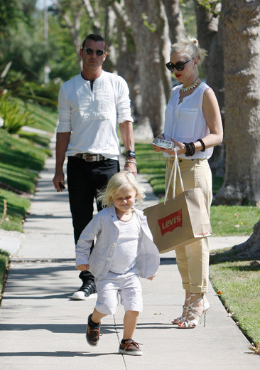 Gwen Stefani and family