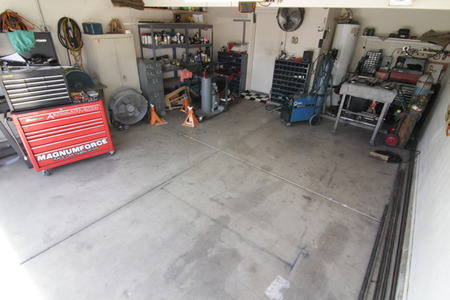 BEFORE: The crowded garage