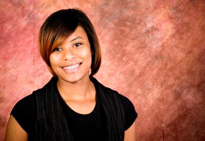 Soft Tapered Bob with Side Swept Bangs