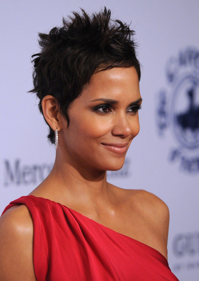 Halle Berry's touseled pixie hairstyle