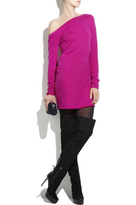 Halston jersey dress