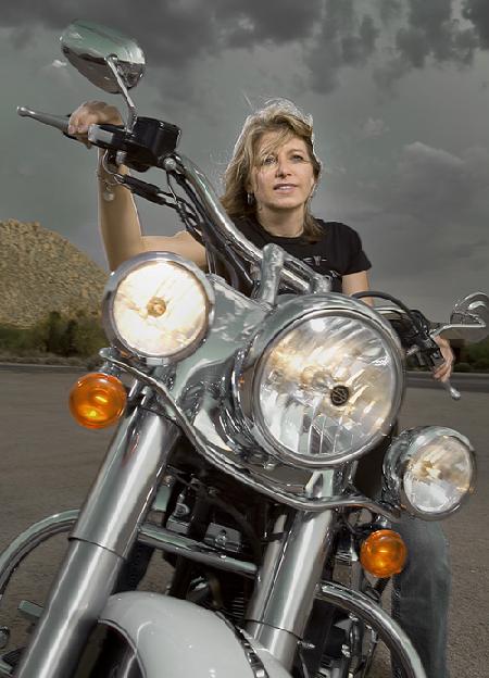 Harley-Davidson rider Nat