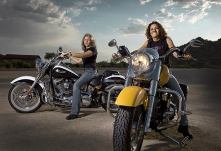 Harley-Davidson Riders Nat and Darnell