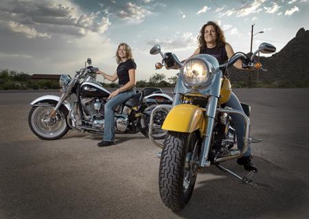 Harley-Davidson women Nat and Darnell
