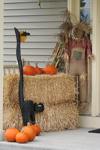 Scarecrow on the porch