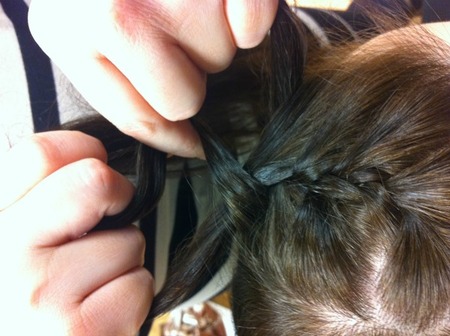 Step 2: Begin braiding