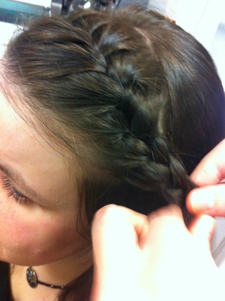 Step 3: Work toward the back of the head