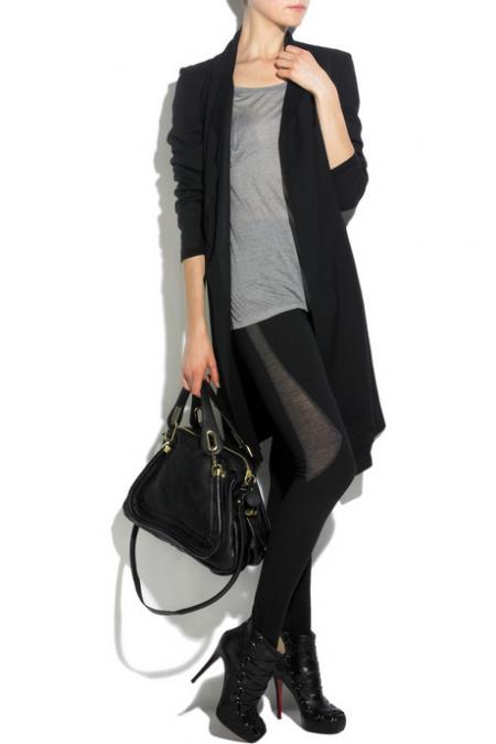 Helmut Lang wool trench wrap
