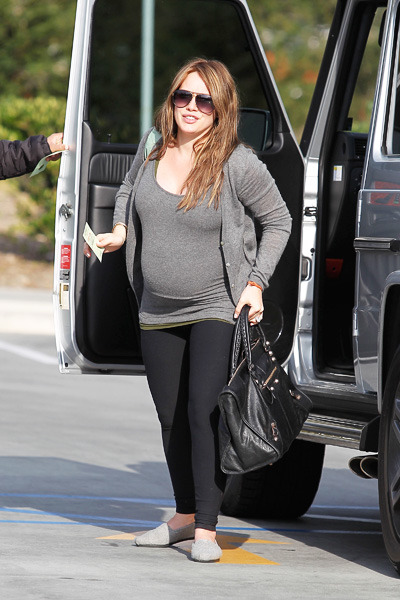 Hilary Duff looks like she's going to pop