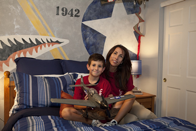 Julien and mom, Cori