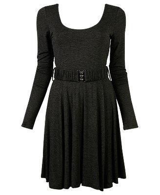 Long Sleeve Scoop Neck Dress