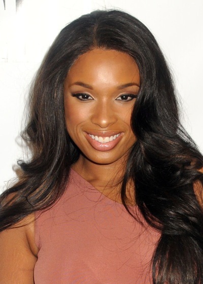 Jennifer Hudson in large curls