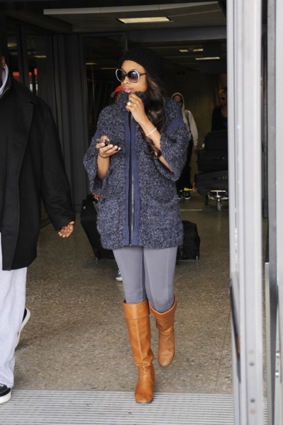Jennifer Hudson's winter style