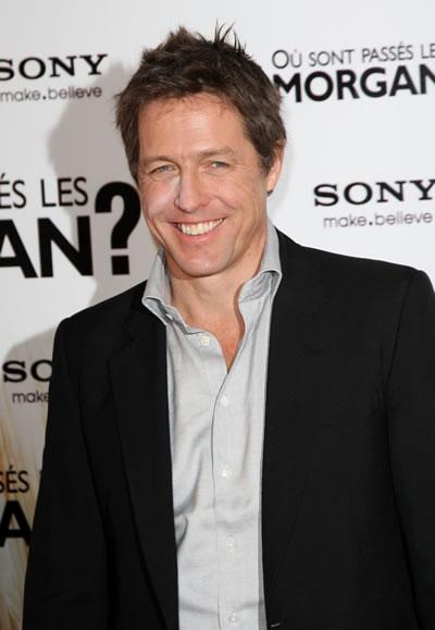 Hugh Grant at a Paris photocall for his film 'Did You Hear About the Morgans?'