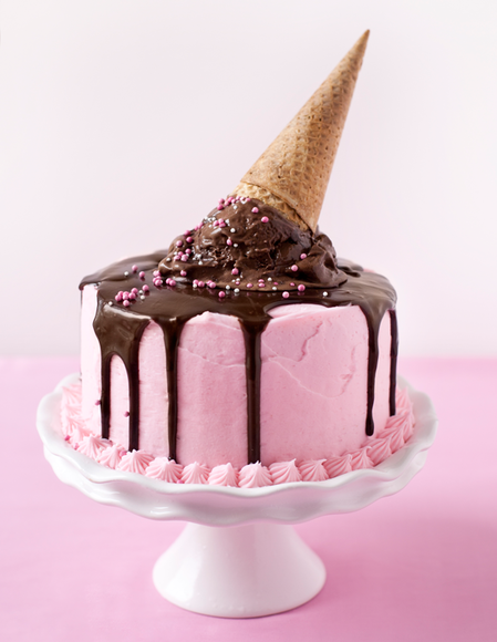 Ice cream cone cake
