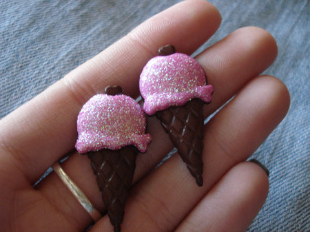 Ice Cream Cone Earrings