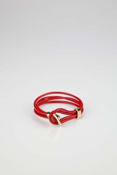 Red loop bracelet