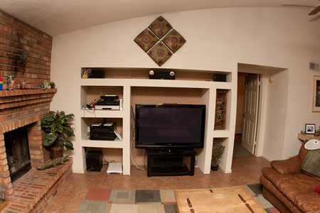 Norton's family room before 
