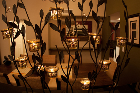 Decorative accent in the family room