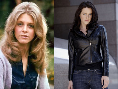 Lindsay Wagner & Michelle Ryan as Jaime Sommers in The Bionic Woman