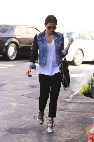 Mixed fabric jacket