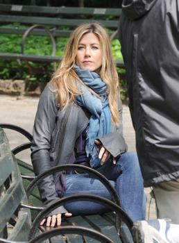 Jennifer Aniston shooting "The Baster"