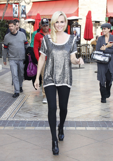 Jenny McCarthy on her way to film at The Grove