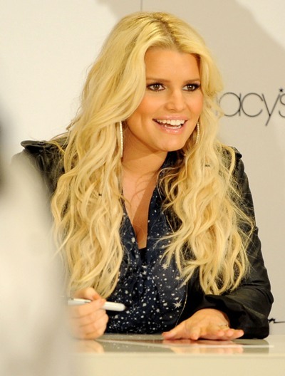 Jessica Simpson signs autographs