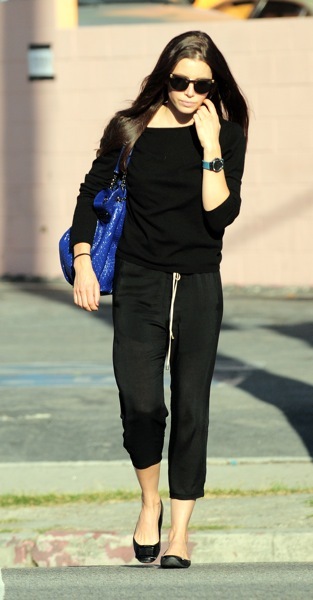 Jessica Biel in drawstring