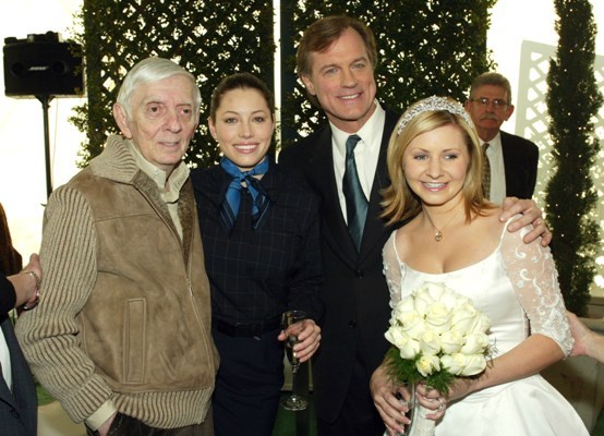 The flight attendant and the bride