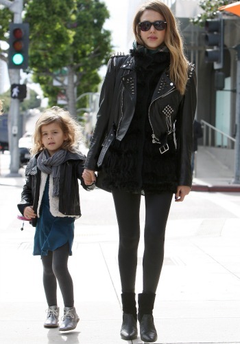 Jessica Alba with daughter Honor
