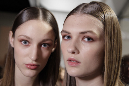 Jill Stuart models backstage