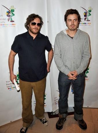 Joaquin Phoenix and Casey Affleck at The World Of Nick Adams