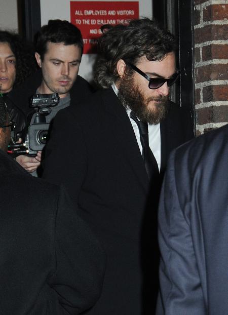 Joaquin Phoenix leaving David Letterman