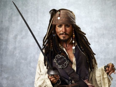 Johnny Depp in Pirates of the Caribbean