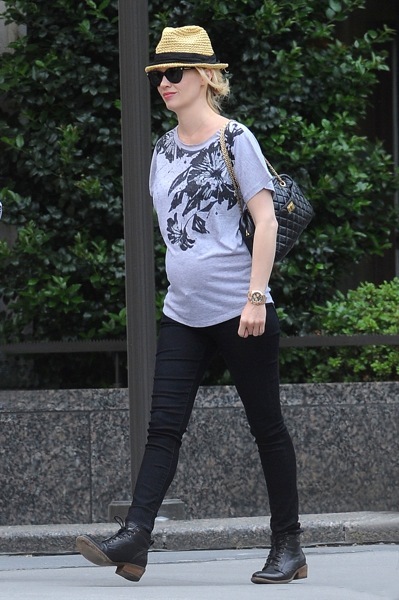 January Jones in booties