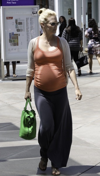 January Jones in a tank