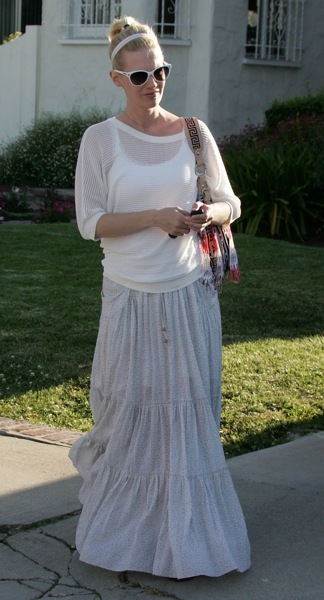 January Jones in white