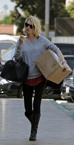 January Jones in layers