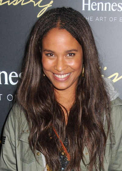 Joy Bryant's long, wavy hairstyle