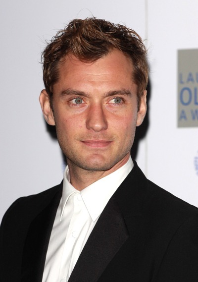 Jude Law flashing his trademark smolder at the 2010 Laurence Olivier Awards