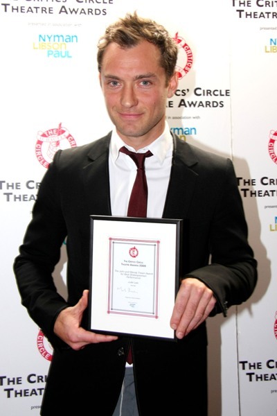 Jude Law at the 21st Annual Critics' Circle Theatre Awards