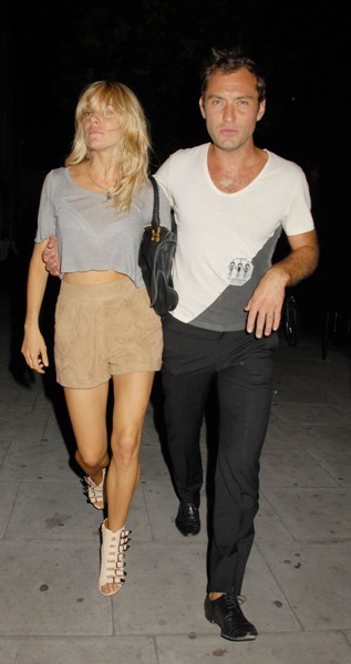 Jude Law and Sienna Miller leaving the The Camden Roundhouse